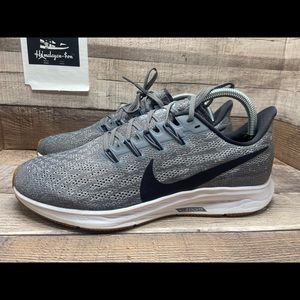 Nike Air Zoom Pegasus 36 Gray White Gum AQ2210-001 Womn Sz 9.5 Men Sz 8 Preowned